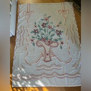 Vintage Cotton Chenille Throw-One of a Kind